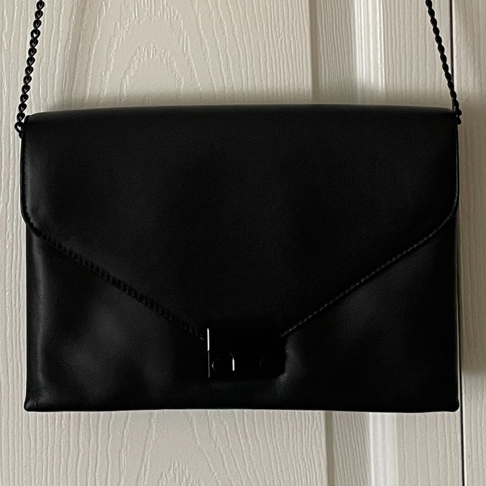 Loeffler Randall Black Chain Strap Crossbody Handbag - Picture 2 of 11
